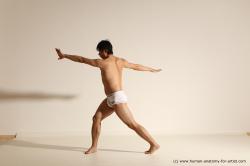 Underwear Martial art Man Asian Moving poses Average Short Black Dynamic poses Academic